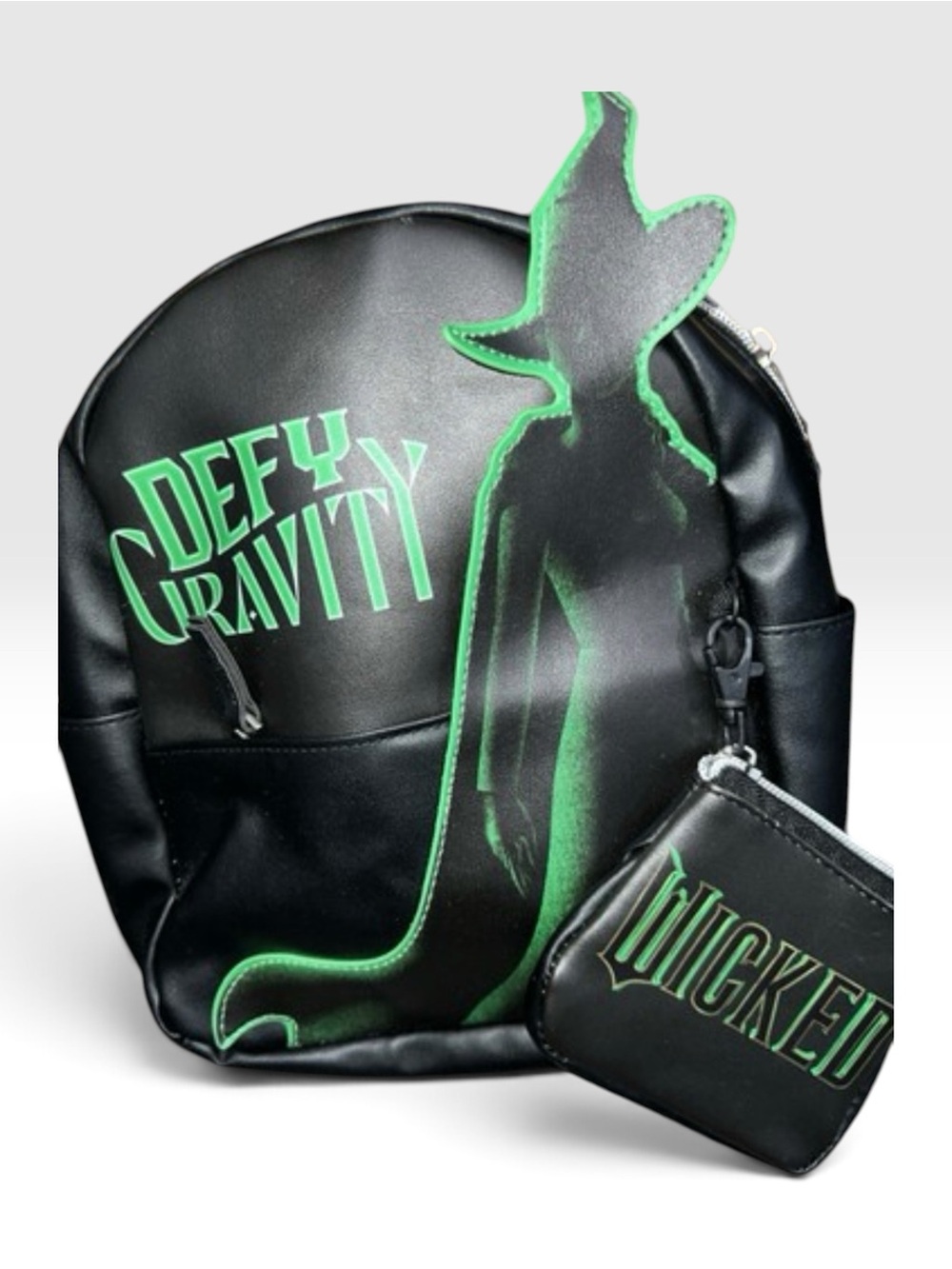 Defy Gravity Universal Studio Elphaba Mini Backpack with Wicked Coin Pouch